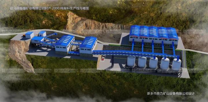 駐馬店確山縣普會寺鎮(zhèn)恒強(qiáng)礦業(yè)時產(chǎn)3000噸砂石骨料生產(chǎn)線