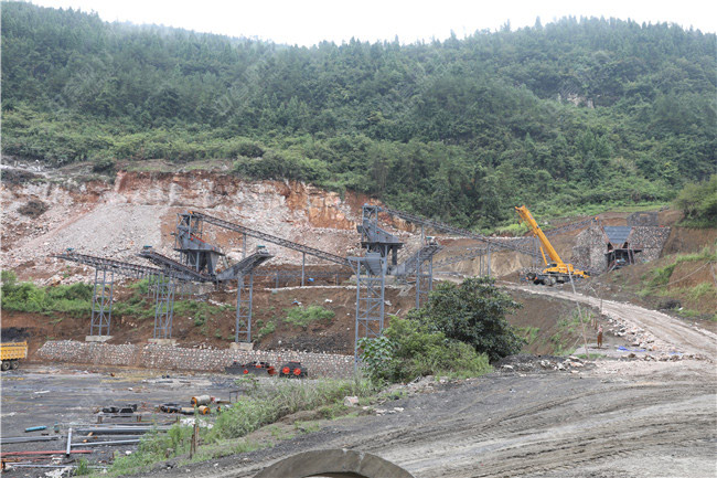 采石場時產五百噸的生產線設備