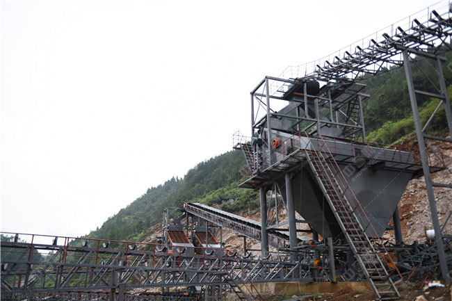 采石場時產五百噸的生產線設備