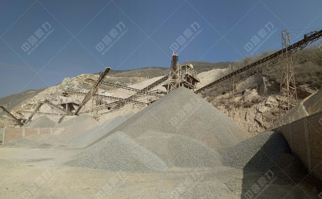 石料生產(chǎn)線生產(chǎn)現(xiàn)場